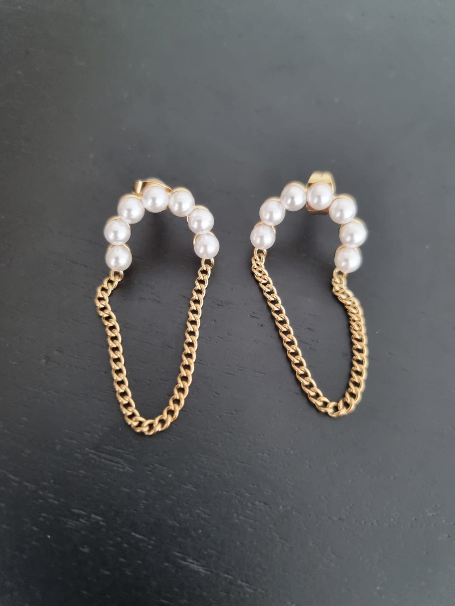 Brincos Suspended Pearls